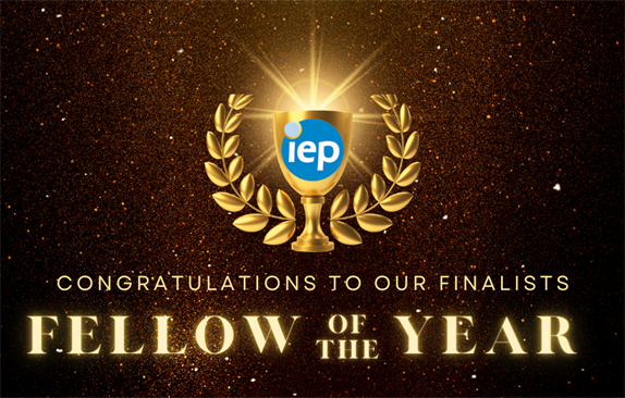 IEP Fellow of the Year Graphic