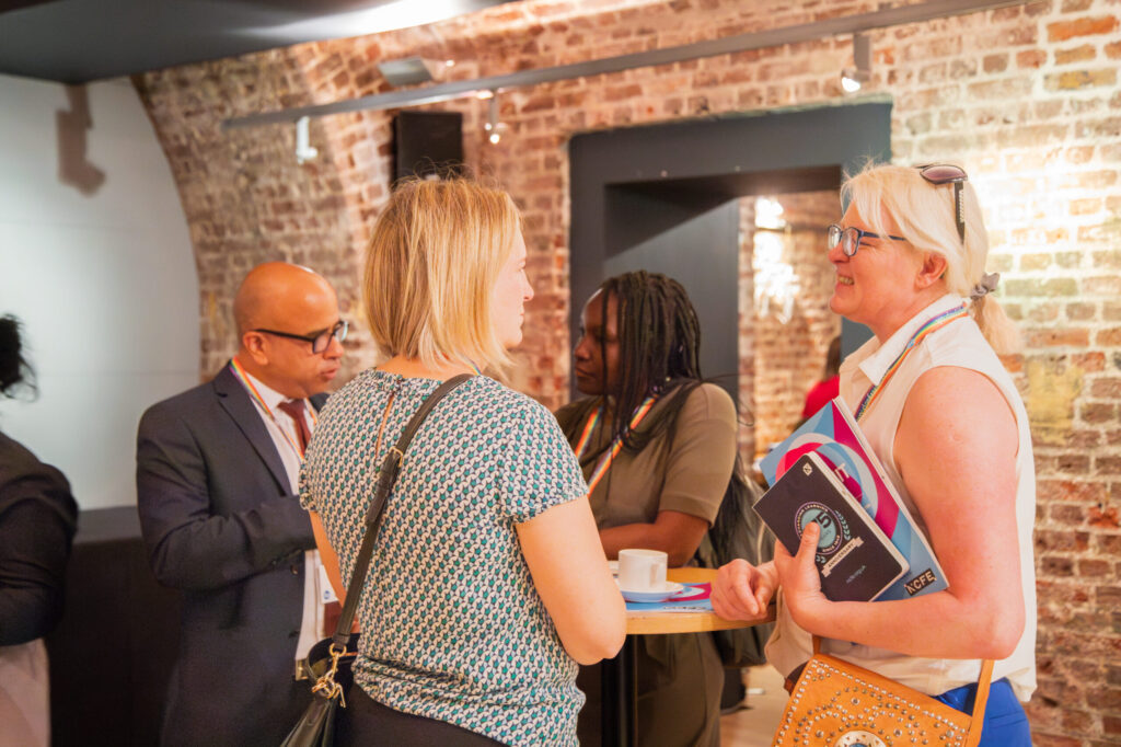 the institute of employability professionals networking event people talking